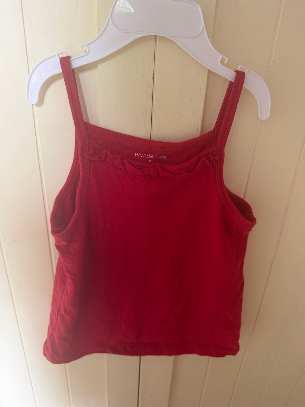 3/$6 Wonderkids Red Tank Top